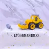 Decoración de Pastel Excavadora Bulldozer Excavadora Vehículo de Construcción Excavadora Infantil Señal de Bloqueo Vial Señal de Tráfico Decoración