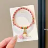 Pulsera Roja Tradicional para Mujer con Borlas para el Festival del Bote del Dragón, Pulsera de Cuerda de Cinco Colores, Pulsera Hecha a Mano de Estilo Étnico al por Mayor