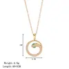Transfronterizo Sin Decoloración Año del Serpiente Danza de la Serpiente Espíritu Collar de Acero de Titanio para Mujer Cadena para Clavícula de Lujo Ligero de Alta Calidad Accesorios Cadena para el Cuello