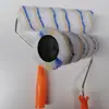 Pincel de rolo para atacado 9 polegadas cor dos sonhos amarelo azul listrado pincel de rolo rolo de pintura rolo de pincel de fibra química para parede interna e externa