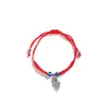 Pulsera de la Suerte Ojo Turco Ojo Malvado Palma Trenzada Hecha a Mano Más Vendida Transfronteriza Hamsa Pulsera Ojo Azul