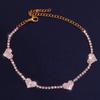 Tobillera de Amor con Diamantes Completos de Personalidad de Explosiones Transfronterizas Sandalias de Moda Cadena Sexy para el Tobillo Accesorios Europeos y Americanos Tobillera para Mujer