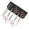 Tesoura para pet, tesoura para aparar pelo de cachorro, tesoura de dentes curvos, conjunto de ferramentas para tosa de pet, tesoura para tosa de pet
