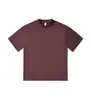 Blockbuster de marca de marea de primavera y verano 240G algodón hielo color sólido cuello redondo manga corta camiseta de hombre coreana simple diaria Joker media manga