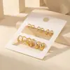 Moda Europeia e Americana Mais Vendidos Conjuntos de Brincos de Alta Qualidade Brincos Versáteis Luxo Leve Brincos de Argola de Alta Qualidade para Mulheres Joias Exageradas Atacado