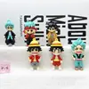 Llavero colgante de dibujos animados One Piece mercancía de anime Luffy Zoro colgante de llave pirata figura mini caja sorpresa