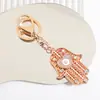 Llavero Corazón de Amor Creativo Ojo del Diablo Incrustado con Diamantes Colgante de Metal Encanto para Bolso Llavero Pequeño Regalo Exquisito