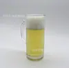 Atacado de fábrica e varejo copo de cerveja de vidro transparente com alça copo de água prensado com alça 500ml