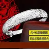 Pulsera de Flor Auspiciosa Nueva y Caliente Palabra Fu Estilo Étnico Pulsera de Plata Fushou Pulsera para Mujer Joyería de Alta Gama Venta al por Mayor