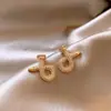 Pendientes Únicos de Uña con Cruz de Diamantes Completos 2024, Pendientes Elegantes Versátiles para el Trabajo, Pendientes de Diseño de Nicho para Mujer