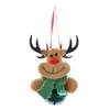 Decoración Navideña Nueva Transfronteriza Muñeco Sosteniendo Campana Colgante Pequeño Colgante de Campana Verde Oscuro Colgante Pequeño para Árbol de Navidad