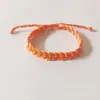 Pulsera de cuerda trenzada estilo europeo y americano color DIY pulsera ajustable a mano trenzado de hilo de jade