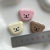 Accesorios de oso sonriente, horquillas para el cabello, pegamento para crema, carcasa para teléfono móvil, refrigerador, hebilla para zapatos, accesorios, material hecho a mano al por mayor