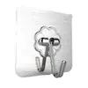Gancho transparente gancho adhesivo fuerte Baño Cocina Pared sin perforaciones gancho sin costuras estante parche autoadhesivo sin clavos