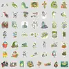 50 adesivos de grafite de sapo de desenho animado adesivos criativos de sapo fofo adesivos decorativos à prova d'água para celular e computador atacado