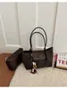 Bolsa tote tecida estilo coreano, super moderna, color block para mulheres, nova coleção 2026, estilosa, grande capacidade, versátil e adequada para o trabalho