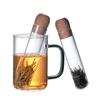 Tubo de ensayo de vidrio de borosilicato alto Infusor de té Drenaje de té Infusor de té de estilo de lujo ligero en stock Venta al por mayor Oficina Hogar Drenaje de té