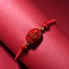 Cinábrio Padroeiro Cordão Vermelho Pulseira Ano do Coelho Benmingnian Pulseira de Cordão Vermelho Feminina Pulseira Benmingfo Masculina Cordão de Mão Artesanal