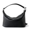 Bolso Dumpling Tejido a Mano de Piel de Vaca Nicho, Bolso de Mano, Bolso Bandolera de Hombro, Bolso Sobaco para Viajeros