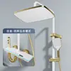 Espacio de Fábrica Transfronterizo Aluminio Gris Pistola Cuatro Funciones Presurizado Caliente y Frío Pantalla Digital Luz de Atmósfera Cielo Estrellado Cabezal de Ducha Baño Al Por Mayor