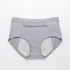 Vaya, estas son bragas sanitarias de algodón puro, a prueba de fugas, con refuerzo ancho, para la menstruación, talla grande, modelo 9038