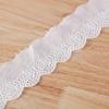 Ropa de encaje bordado de fábrica, accesorios de encaje textil para el hogar, exquisito encaje de algodón perforado al por mayor, punto