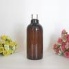 Garrafa de gargalo longo de 500 ml tampa de rosca de plástico comum alumínio anodizado uma linha gravada garrafa de loção de tampa Loção sub-engarrafamento geração