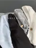 Camiseta de Manga Larga de Algodón de Bambú Delgada con Botón de Nácar para Mujer, Camiseta Básica Sencilla Casual de Color Sólido con Cuello Redondo, Principios de Primavera 2026