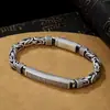 Nuevo Patrón de Mantra de Seis Caracteres Nube Auspiciosa Pulsera Tejida a Mano para Hombre Pulsera de Pareja Moda Étnica Retro Joyería Personalizada