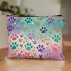 Bolsa de Cosméticos de Lino con Lazo de Nuevo Estilo para Amazon Transfronterizo, Resistente a Manchas, Resistente al Desgaste, Bolsa de Almacenamiento de Gran Capacidad, Personalizable