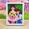 17*22 Sanrio Pintura de Diamantes Hecha a Mano DIY Educativa Infantil Dibujos Animados Kuromi My Melody Castor Pequeño Pintura de Diamantes