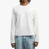 Camiseta Casual Lisa Colorida Simples Estilo Coreano Y2K Diária para Uso Externo Estilo Habilidoso Simples para Ir ao Trabalho Mangas Longas Gola Redonda