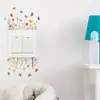Br1326C Arbusto de Flores Mariposa Pegatina de Interruptor Pegatina de Pared Autoadhesiva Enchufe de Habitación Interruptor Pegatina de Decoración para Embellecimiento del Hogar