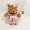 [Apenas Roupas] Urso de Barcelona 16cm Urso Fofo Roupas para Urso Brinquedo de Pelúcia Terno Saia Suéter Uniforme