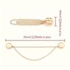 Hebilla Magnética para Fijar el Dobladillo de Pantalones Transfronterizos, Hebilla Magnética Simple y Sin Marcas, Artefacto para Acortar la Longitud del Puño, Hebilla Magnética con Cadena Desmontable