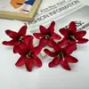 Flor Simulada Flor de Muguete Cabeza de Flor Lirio Flor Falsa Flor Individual Material para Manualidades Arreglo de Boda Tocado Accesorios para el Cabello Material Decorativo Flor