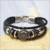 Pulsera de piel de vaca, accesorios transfronterizos, joyería europea y americana, punk, Yiwu, suministro de productos básicos, joyería vintage hecha a mano.