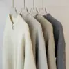 ¡Estilo coreano! Cárdigan de Punto Grueso con Doble Cremallera, Estilo Holgado de Moda Perezoso, Otoño/Invierno 2026