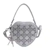 Bolso de Verano para Mujer de Nicho con Remaches 2026 Nuevo Bolso Tipo Dumpling de Mezclilla Bolso de Hombro Cruzado de Moda Bolso con Forma de Corazón