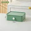 Caja de Almacenamiento de Escritorio BNBS de Colores Macaron, Apilable y Combinable Libremente, Tipo Cajón, Caja de Papelería para Estudiantes