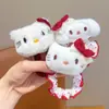 Diadema de Muñeca Divertida de Dibujos Animados para Niños Cuerda de Pelo de Felpa Otoño e Invierno para Niñas Cola de Caballo Alta No Lastima la Cuerda del Pelo Banda de Goma Accesorios para la Cabeza