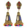 Brincos de sino de liga de estilo boêmio feminino Gotas de óleo de diamante vintage Brincos de estilo étnico Brincos de orelha Ponto transfronteiriço
