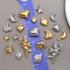 Acessórios para Joias DIY Aço Inoxidável Lua Crescente Estrela de Cinco Pontas Coração Anjo Pingente Colar Pulseira Brincos Material para Pingente