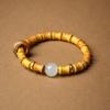 Pulseras de Cuentas de Sándalo Dorado, Varios Estilos, Cuentas Talladas con Patrón de Dragón Ruyi, Accesorios, Adornos de Mano de Sándalo, Estilo Pareja, Rosario Cultural de Juguete