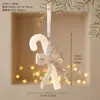 Novos enfeites de árvore de Natal transfronteiriços: anjos, pentagramas, flocos de neve, renas em pingentes, decorações de Natal com glitter