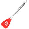 Conjunto de utensílios de cozinha com cabo oco de aço inoxidável, colher de sopa, pá chinesa, utensílios de cozinha de silicone, conjunto de 8 peças