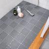 Tapete antiderrapante para banheiro tapete de chão de emenda para banheiro tapete de pé oco à prova d'água para box de chuveiro doméstico tapete infantil anti-queda de TPE