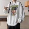 [Venda direta] Camiseta masculina de manga comprida, outono e inverno, camiseta interna, suéter solto de cor sólida, forro de lã, camisa básica da moda