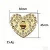 Direto da fábrica diamante amor fecho de torção mala caixa de presente liga fivela de fecho de torção acessórios de hardware para mala atacado