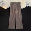 Pantalones Cargo para Hombre Primavera/Verano Nuevo Estilo Americano Moderno Pierna Recta Casual Deportivo Holgado Pantalones Pesados High Street Versátiles Pantalones Largos